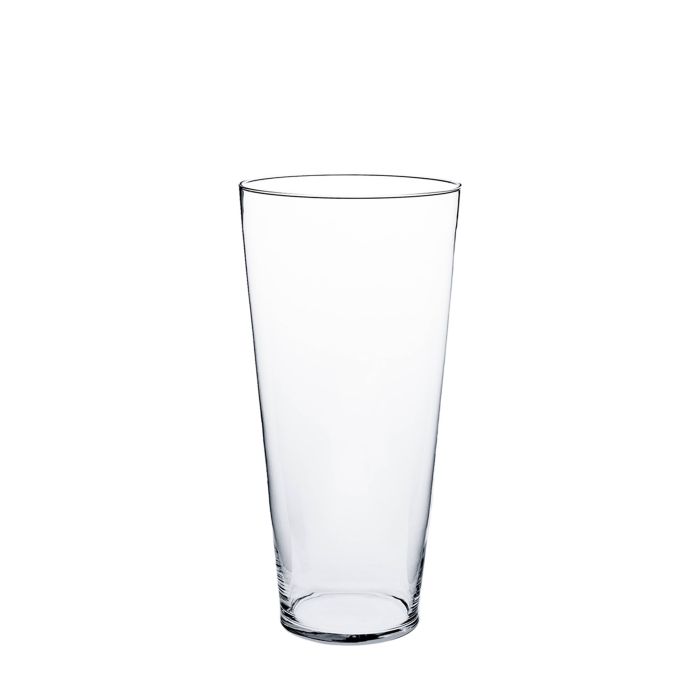 Vaso conico in vetro CONNY, trasparente, 40cm, 15cm