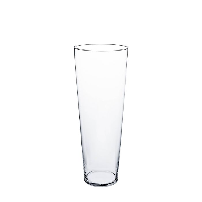 INNA-Glas Vaso Conico In Vetro Yule: Design Angolare Trasparente, 17cm, Ideale Per Fiori, Candele O Decorazioni Tavola - 2
