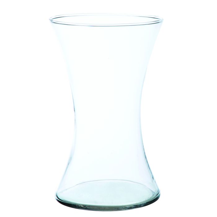 Vaso da fiori in vetro JOLINA, clessidra/rotondo, trasparente, 20cm, 16cm