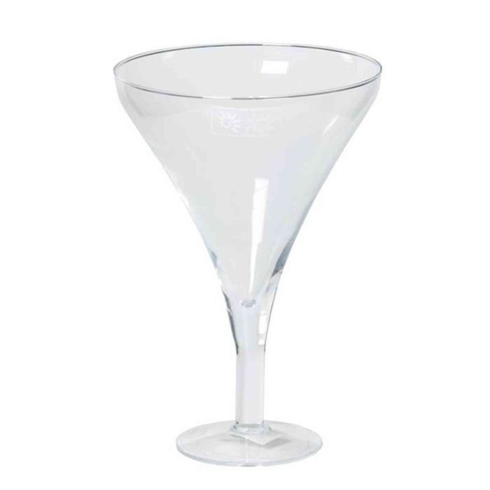 INNA-Glas Vaso da Pavimento Eric, Imbuto/Rotondo, Trasparente, 70cm, 22, 5cm - Portafiori Decorativo/Fioriera in Vetro