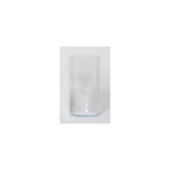 Vaso da terra cilindrico SANYA OCEAN di vetro, trasparente, 70cm, Ø19,5cm