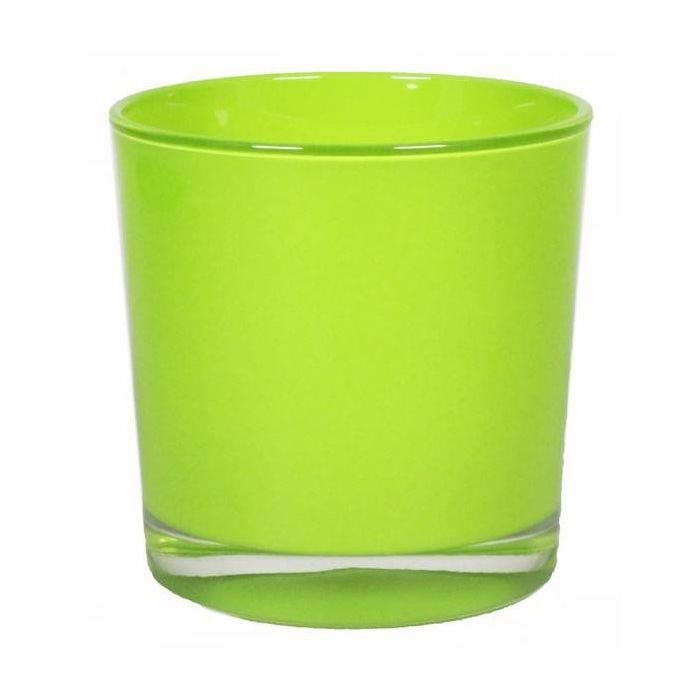 Vaso da fiori BRIAN, cilindro/rotondo, rosso, 12,5cm, 13cm