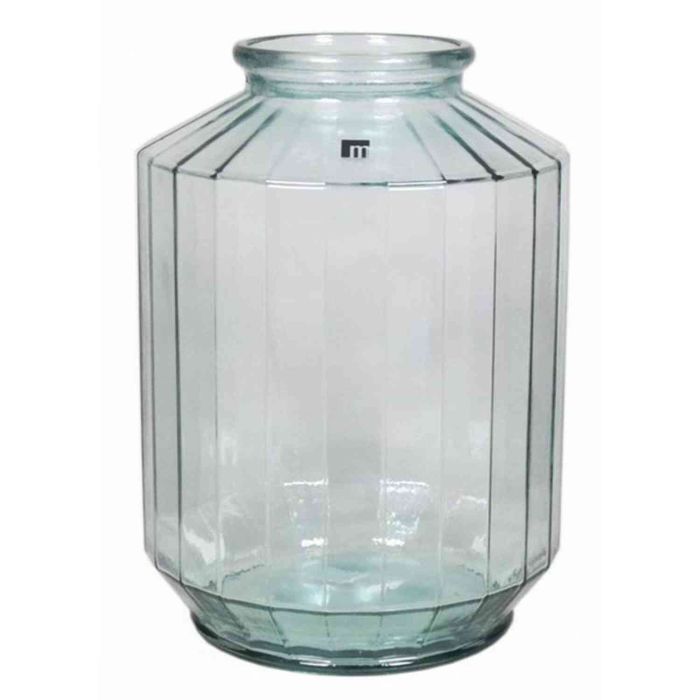 INNA-Glas Vaso Briano Cilindrico In Vetro Trasparente | 13 Cm Diametro, 12,5 Cm Altezza, Portafiori O Piante