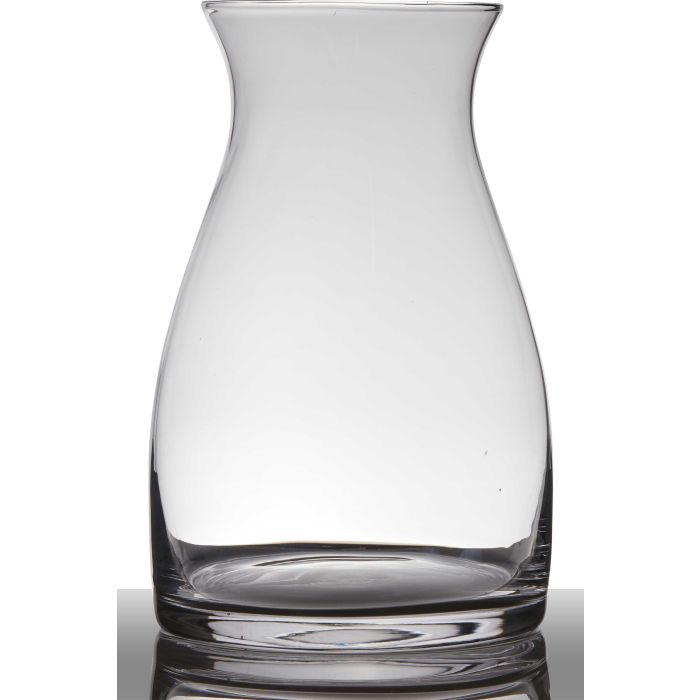 INNA-Glas Vaso Da Pavimento ANNA OCEAN - Conico In Vetro Trasparente, Altezza 50 Cm - Fioriera Design Per Piante Grandi
