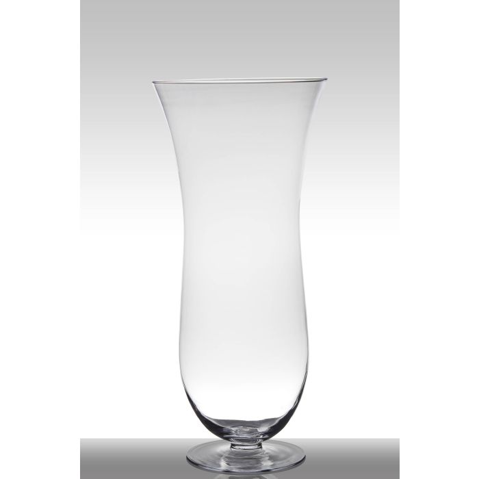 Vaso da pavimento in vetro JESSICA su piede, clessidra/rotondo, trasparente,  70 cm, Ø32 cm