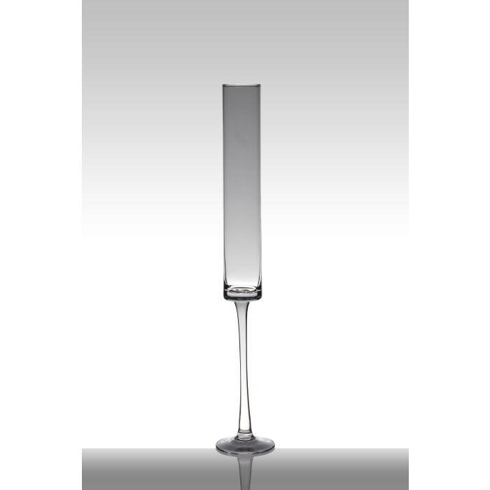 Vaso Da Pavimento In Vetro Trasparente 60cm X Ø19cm - Portafiori O Portalumini Decorativo - Foto 7