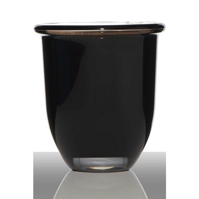 Vaso da fiori rotondo in ceramica PEYO, bianco, 15,5cm, 16,5cm