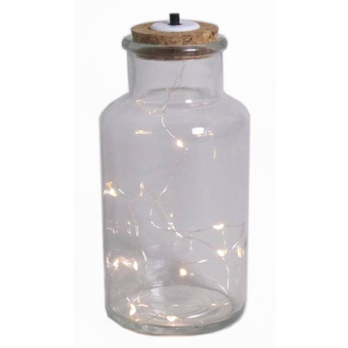 Barattolo In Vetro DOGAN Con Coperchio In Sughero – Contenitore Cilindrico Trasparente 29,5x21 Cm - 3