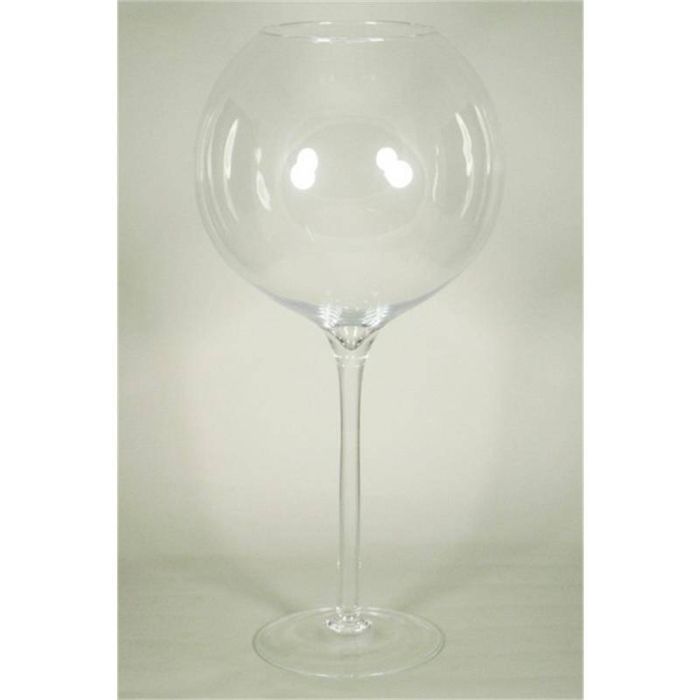 Vaso Da Pavimento In Vetro Trasparente 60cm X Ø19cm - Portafiori O Portalumini Decorativo - Foto 3