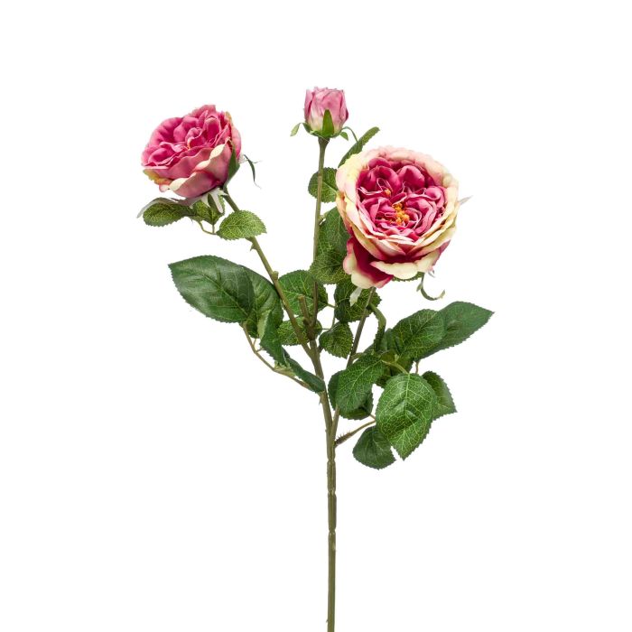 Ramo di rose finte CALISTA, fuchsia, 60cm