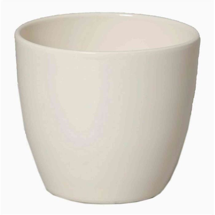 INNA-Glas Vaso In Ceramica Grigio Antracite Opaco - 6x7,5 Cm, Portavasi Conico Per Piante Grasse E Fiori Da Interno
