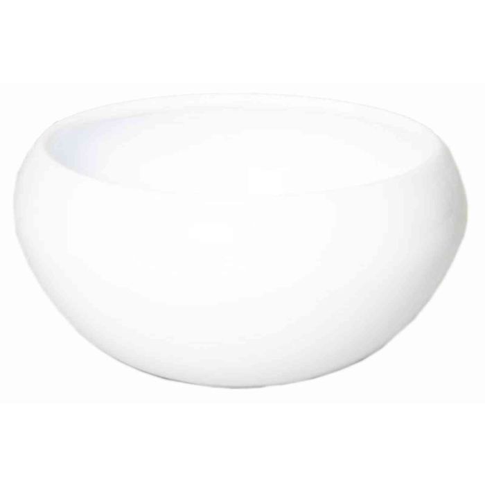 Ciotola Per Fiori Con Piedini - Sopravaso In Plastica Bianca, Misure S/M/L, Per Interni/esterni, Made In Poland