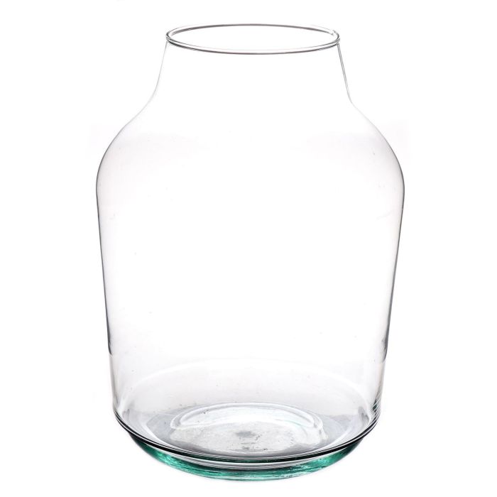Grande vaso di vetro KAYLOU AIR, vetro ecologico, trasparente, 33cm,  Ø13cm/Ø23cm