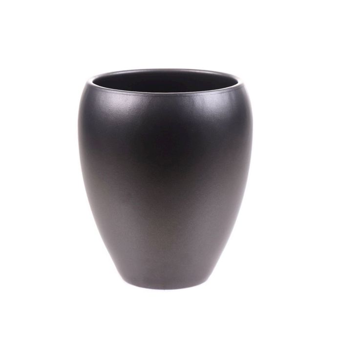 Beliani Vaso per fiori Croton Bianco crema rotondo (HxLxP) 42 x 35 x 35 cm