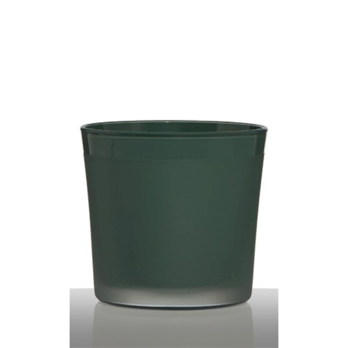 Vaso da piante in vetro ALENA, rosso, 16cm, 17cm