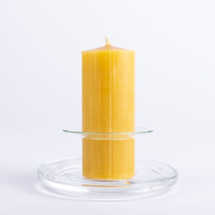 Supporto in vetro per candele TURIBIO per candele fino a Ø4cm, trasparente,  Ø6,8cm