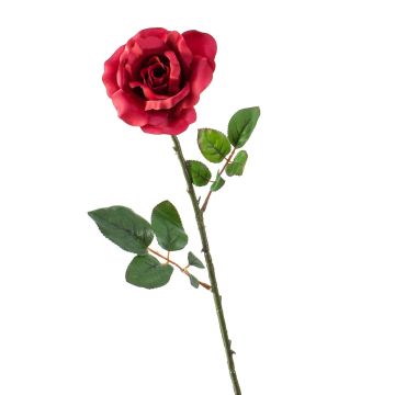 Rosa di plastica AMY, rossa, 65cm, Ø10cm