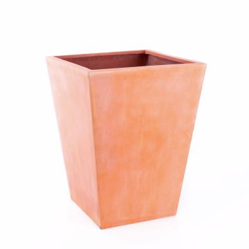 Vaso in plastica AINA, zona trasversale, terracotta, 58x44x44cm
