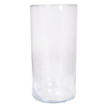 Vaso di vetro cilindrico SANYA OCEAN, trasparente, 30cm, Ø15cm