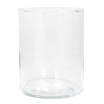 Vaso cilindrico di vetro per candele SANYA OCEAN, trasparente, 15cm, Ø11,5cm