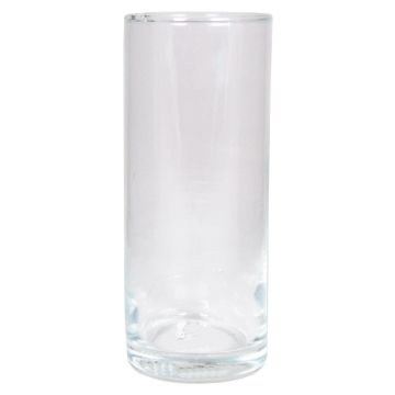 Vaso cilindrico di vetro SANYA OCEAN, trasparente, 20cm, Ø8,5cm