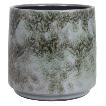 Vaso da piante CAPUA in ceramica, verde-grigio, 16cm, Ø18cm