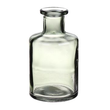 Bottiglia in vetro BARTOLOMEA, verde chiaro-trasparente, 11,8 cm, Ø6,8 cm