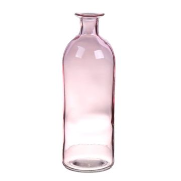 Bottiglia in vetro ARANCHA, rosa-trasparente, 20,3cm, Ø7cm