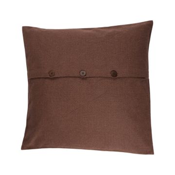 Cuscino TALINA, con bottoni, marrone, 50x50cm