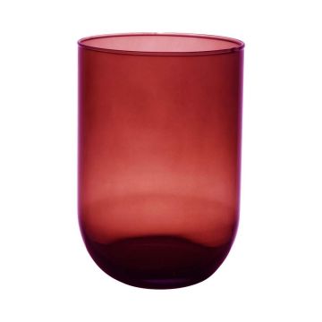 Vaso da tavola in vetro MARISA, rosso-trasparente, 20cm, Ø14cm