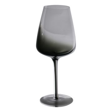 Bicchiere da vino EDELMIRA, grigio-trasparente, 23cm, Ø10cm