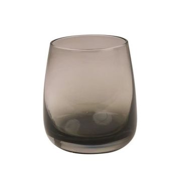 Bicchiere da acqua EDELMIRA, grigio-trasparente, 9,5cm, Ø8,5cm