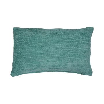 Cuscino decorativo in tela KALUA, blu petrolio, 50x30cm