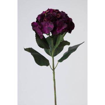 Ortensia artificiale ANGELINA, viola scuro, 70cm, Ø23cm