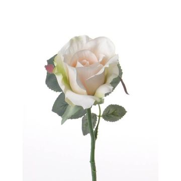 Rosa artificiale ELLI, rosa crema, 30cm, Ø 6cm