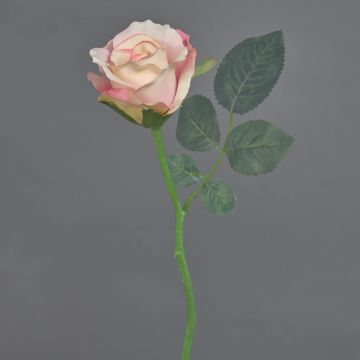 Rosa artificiale ELLI, rosa, 30cm, Ø6cm