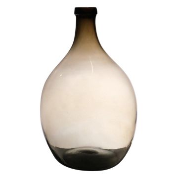 Bottiglia a palloncino in vetro OMAIA, riciclato, arancione-marrone-trasparente, 43cm, Ø29cm
