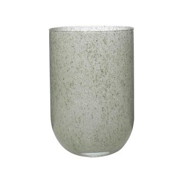 Vaso da tavolo in vetro MARISA, granito-verde, 20 cm, Ø14 cm