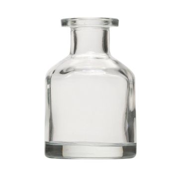 Bottiglia decorativa in vetro COLUMBANO, trasparente, 10cm, Ø6,8cm