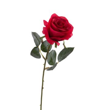 Rosa finta SIMONY, rosso, 45cm, Ø8cm