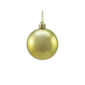 Pallina di Natale MELANIA, 6 pezzi, oro metallizzato, Ø6cm