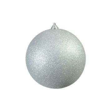 Pallina di Natale CANELA, glitter, argento, Ø20cm
