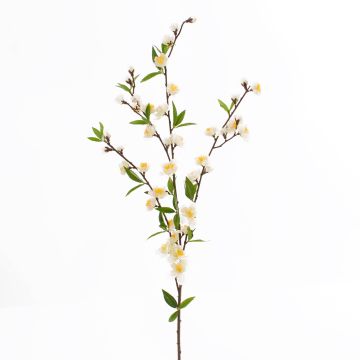Ramo finto di fiori di ciliegio KATHRIN, fiorito, bianco, 65cm