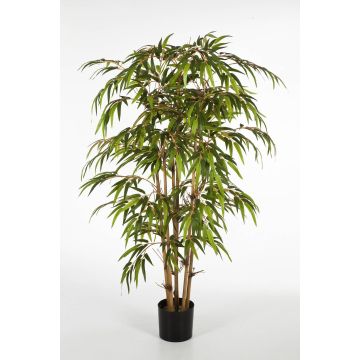 Pianta di bambù di plastica HIROSHI, fusti naturali di bambù, 90cm