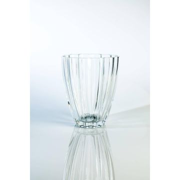 Piccolo vaso da tavolo in vetro BEA, trasparente, 17 cm, Ø 14 cm
