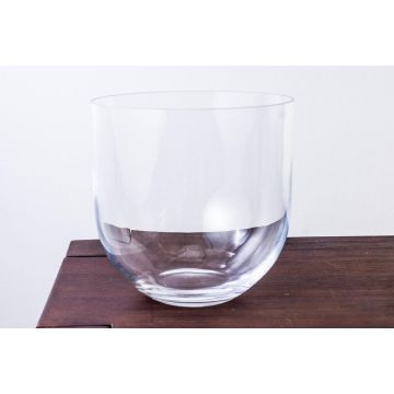 Vaso di vetro rotondo EMMA, trasparente, 23 cm, Ø 23cm