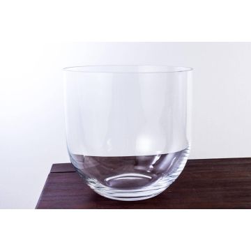 Vaso di vetro rotondo EMMA, trasparente, 27 cm, Ø 27cm