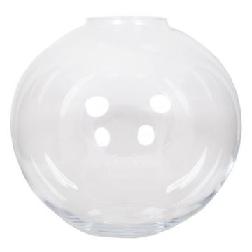 Vaso da fiori in vetro GIANIS, trasparente, 36cm, Ø39cm