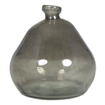 Bottiglia di vetro EDURNE, nero-trasparente, 18cm, Ø17cm