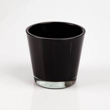 Vaso da fiori / Portacandela RANA, nero, 13 cm, Ø 14 cm